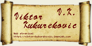 Viktor Kukureković vizit kartica